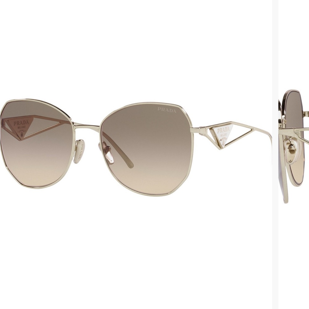 Prada Metallic Gold Sunglasses